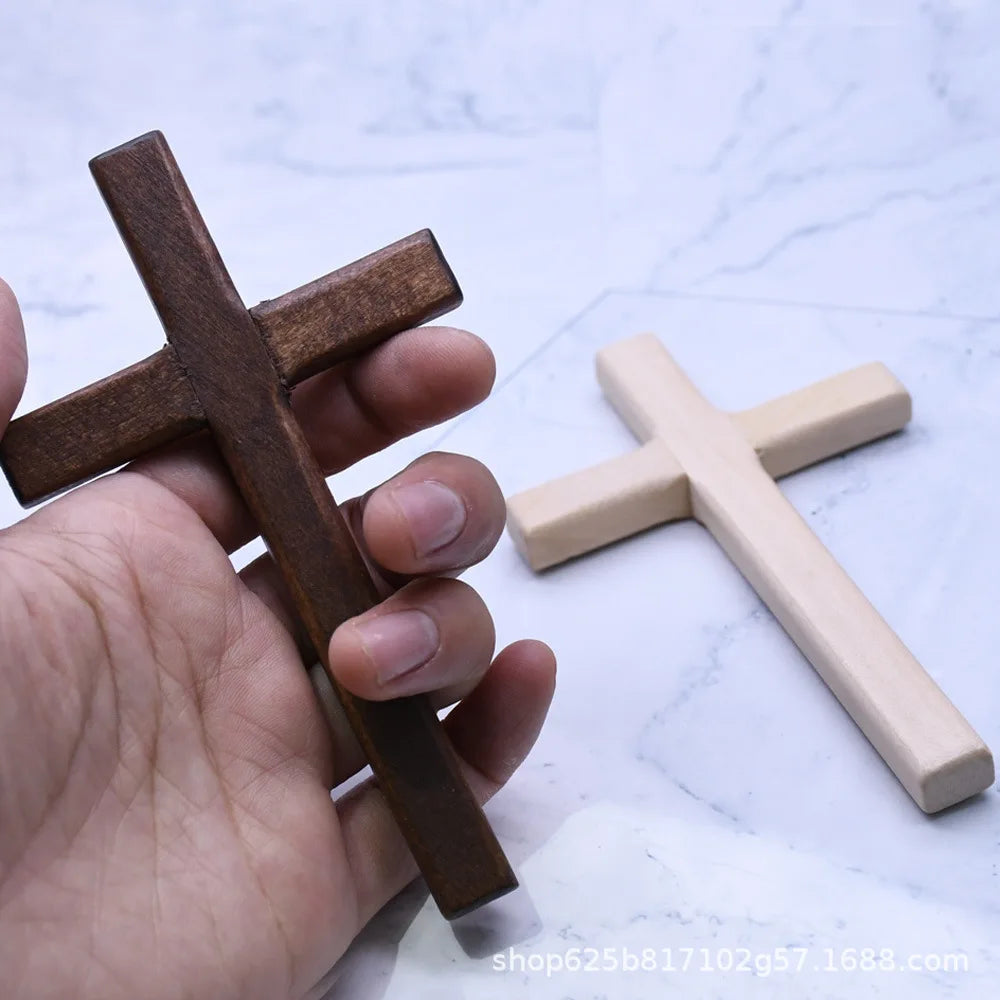 Handcrafted Wooden Prayer Cross Devotional Gift, Religious Keepsake