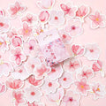 Mohamm Japanese Cherry Blossoms Planner Flower Diary Deco Paper Small