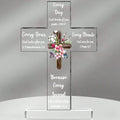 1pc Acrylic Cross - Bible Verses and Prayers, Inspirational Christian