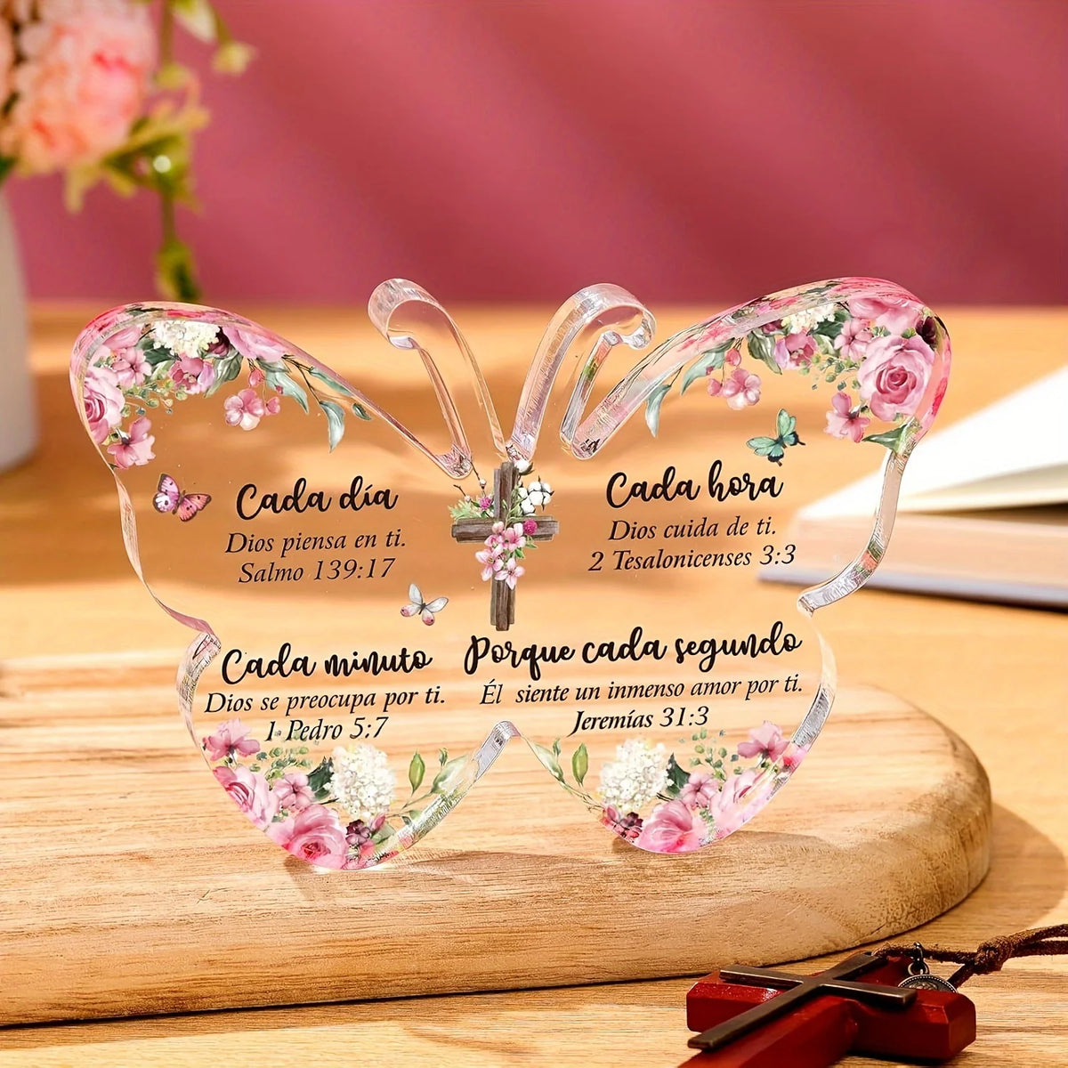 Spanish Christian Acrylic Gift for Women Religious Inspirational Gift