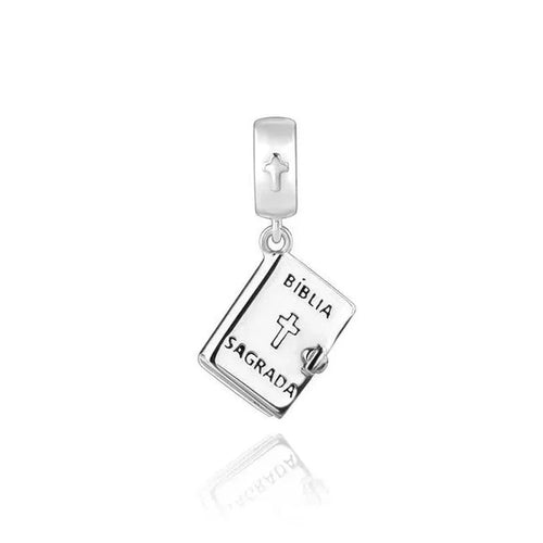 2024 New 925 Silver Jesus Cross The Holy Bible Pendant Charms Beads
