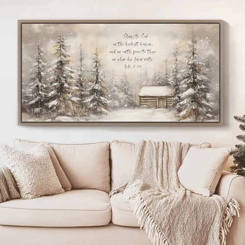 Christmas Bible Verse Wall Art Prints, Luke Christian Scripture Quote