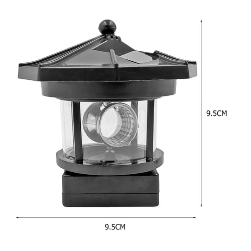 Lighthouse Solar LED Garden Light with Rotating Beacon