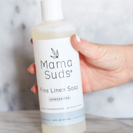 Fine Linen Soap | Olive Oil Castile | Cold-Water Active | Concentrated | Cruelty-Free | Vegan | MamaSuds