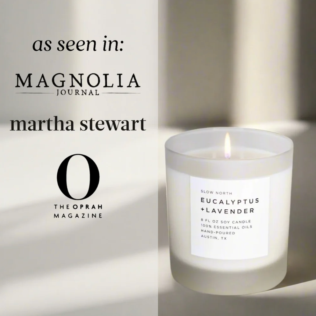 Calm + Grounded Trio | Signature Candle Bundle | Crafted in Austin, Texas | Frosted Glass | Slow North