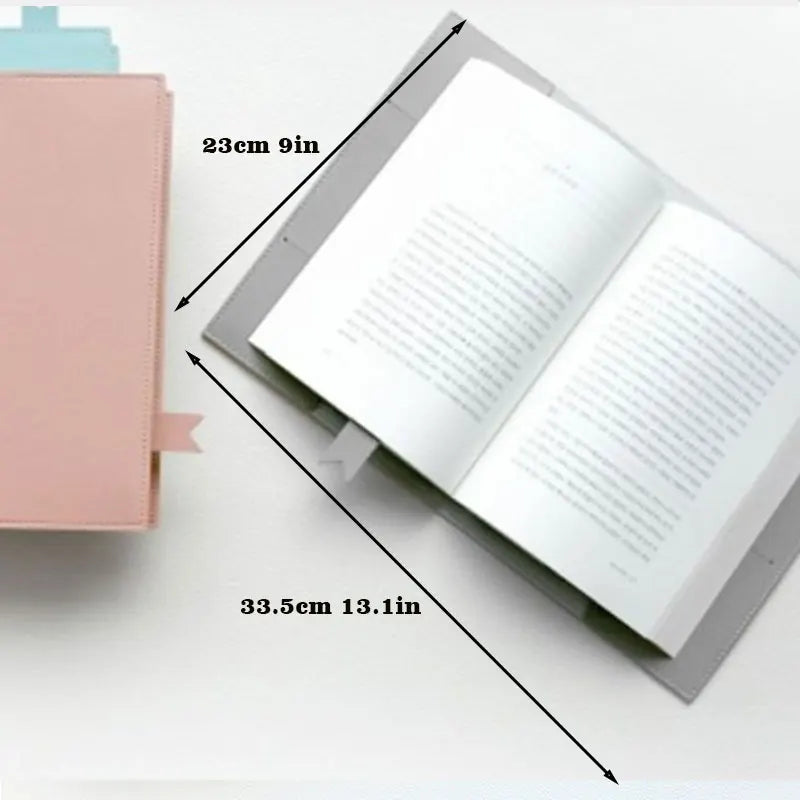 Personalized Custom Pu Leather Book Cover Bookmark Simple Notebook