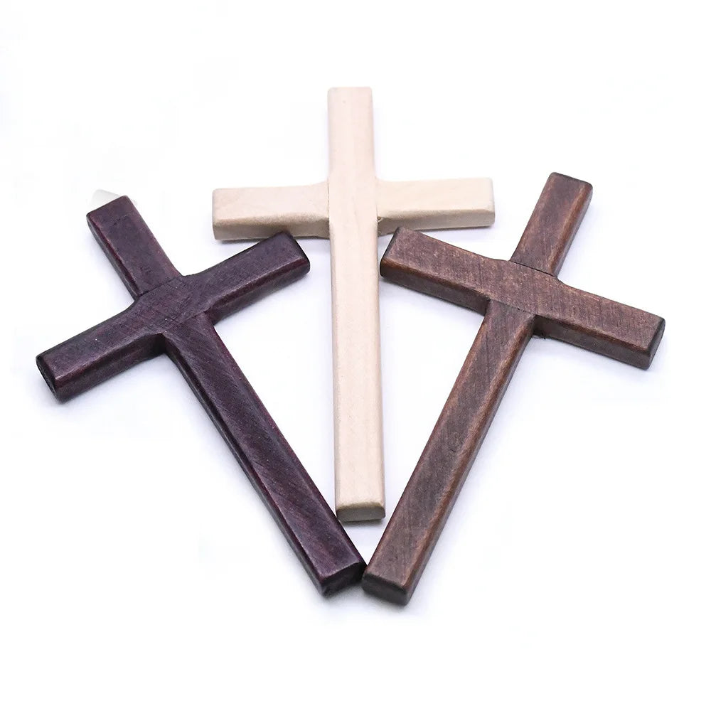 Handcrafted Wooden Prayer Cross Devotional Gift, Religious Keepsake