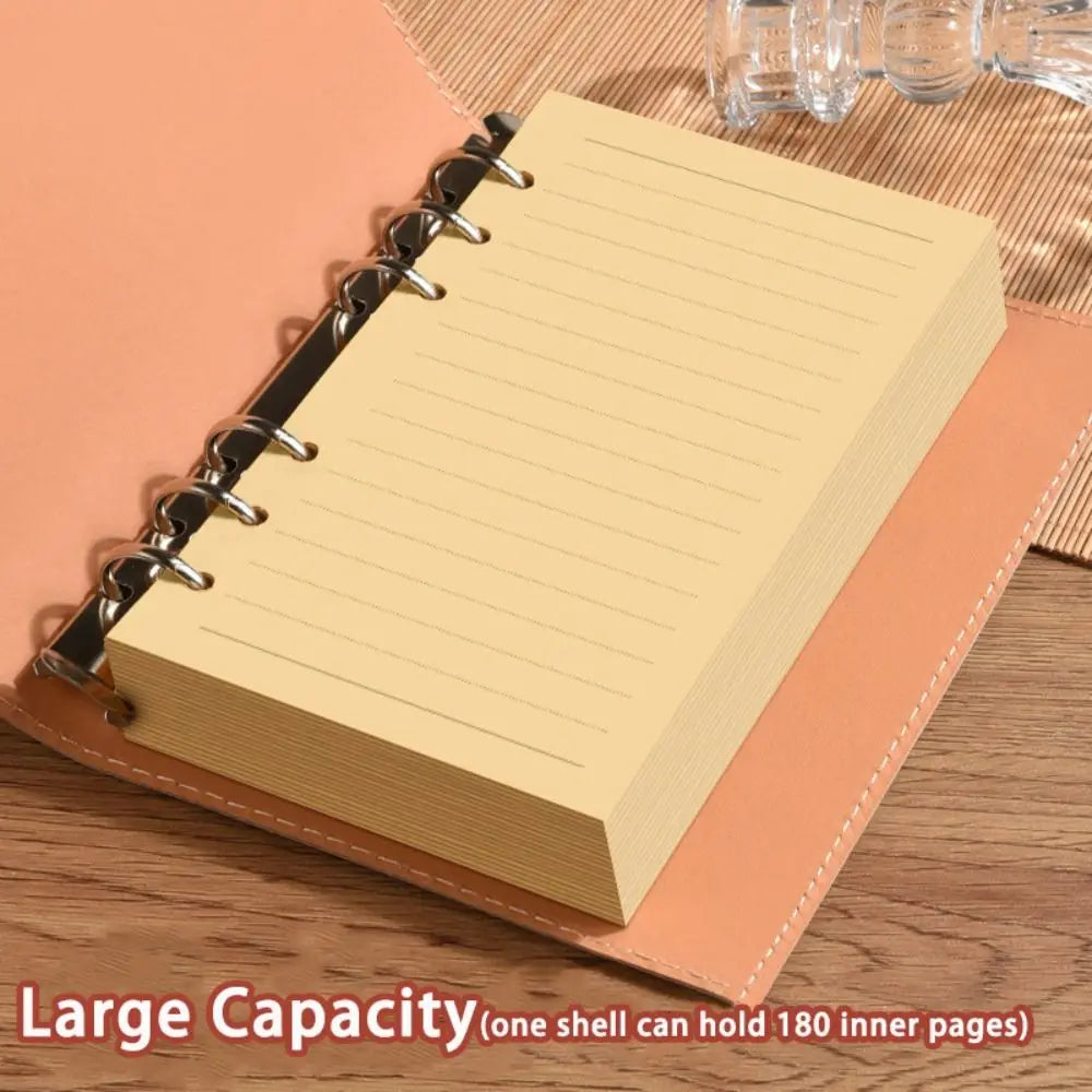 New A5/A6 Notebook PU Leather Detachable Shell Diary Book Loose-leaf