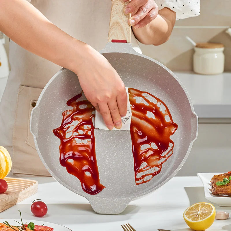 GIANXI Nonstick Pan | Medical Stone Coating | Aluminum Alloy | 20cm & 24cm