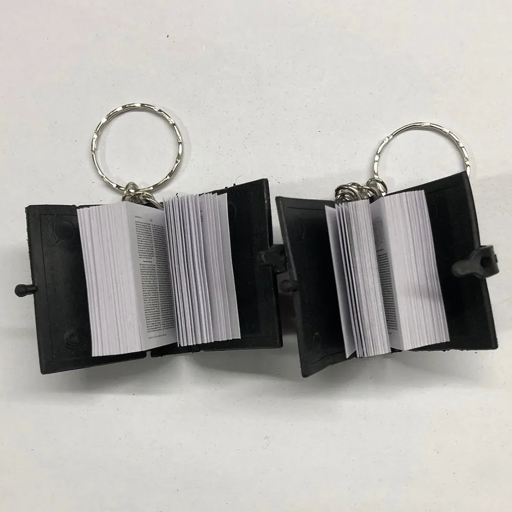4Pcs Mini Bible Keychain Symbolic Religious Keychain Bible Book