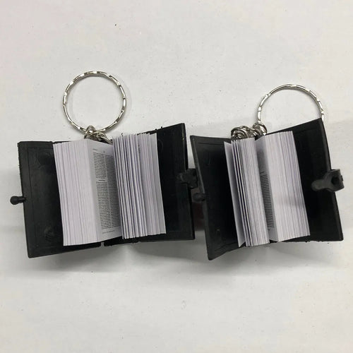 4Pcs Mini Bible Keychain Symbolic Religious Keychain Bible Book