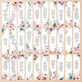 32pcs Bible Bookmarks Set, Watercolor Floral Style, Ideal Gift for