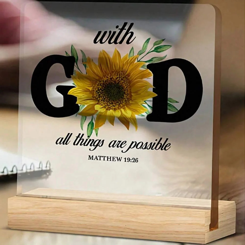 Christian Gift Bible With God All Things Are Possible