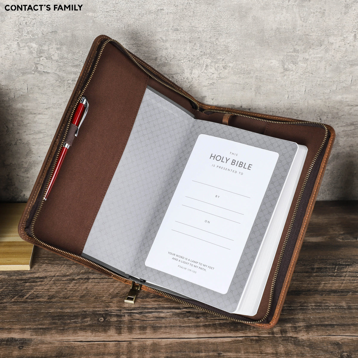 Handmade Custom Cowhide Leather Book Cover Bible Case Notebook Travel