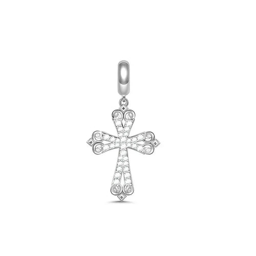 2024 New 925 Silver Jesus Cross The Holy Bible Pendant Charms Beads
