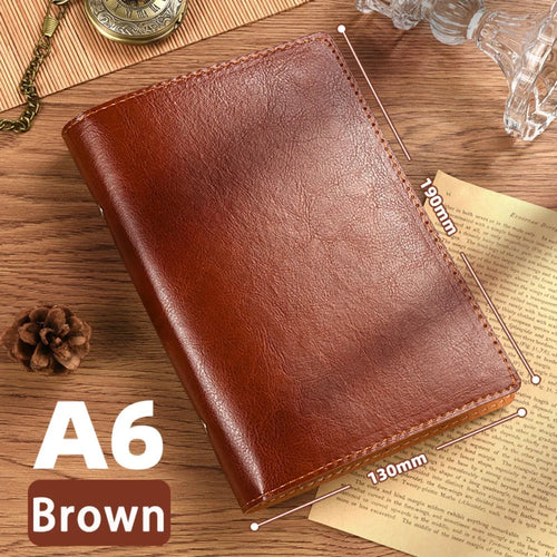 New A5/A6 Notebook PU Leather Detachable Shell Diary Book Loose-leaf
