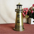 Sea Beacon Lighthouse Metal Figurine Decoration