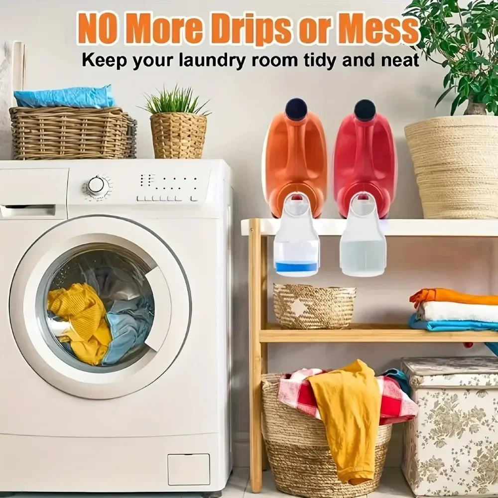 2PC Laundry Detergent Cup Holder,Detergent Drip Catcher Organizer To