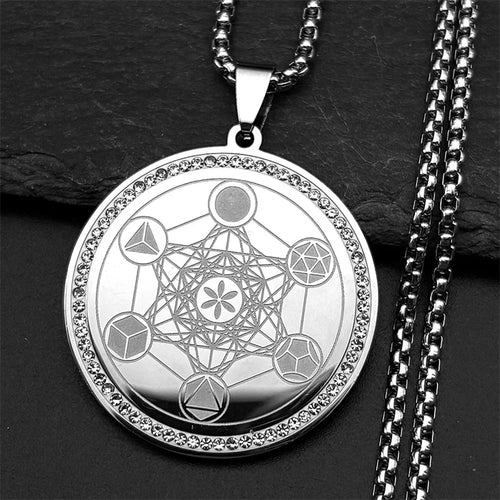 The Lord's Prayer God Cross Bible Spainsh Verse Ncklace for Women Men