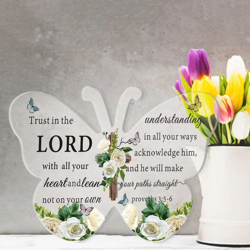 Acrylic Bible Verse Gift, Christian Encouragement