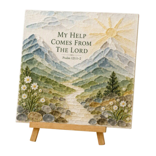 DIY Sea Glass Mosaic Art Kit Bible Verse Christian Wall Decor