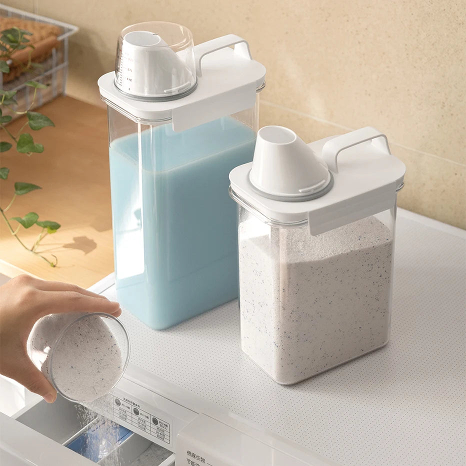 1100/1800/2300Ml Refillable Laundry Detergent Dispenser Empty Tank for