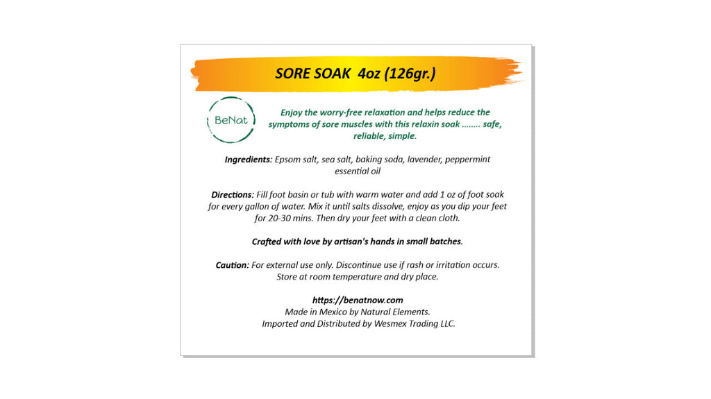 Bath & Foot Soak | Sea Salt | Epsom Salt | Kaolin Clay | Green Tea | Lavender | Small Batch | All Natural | BeNat