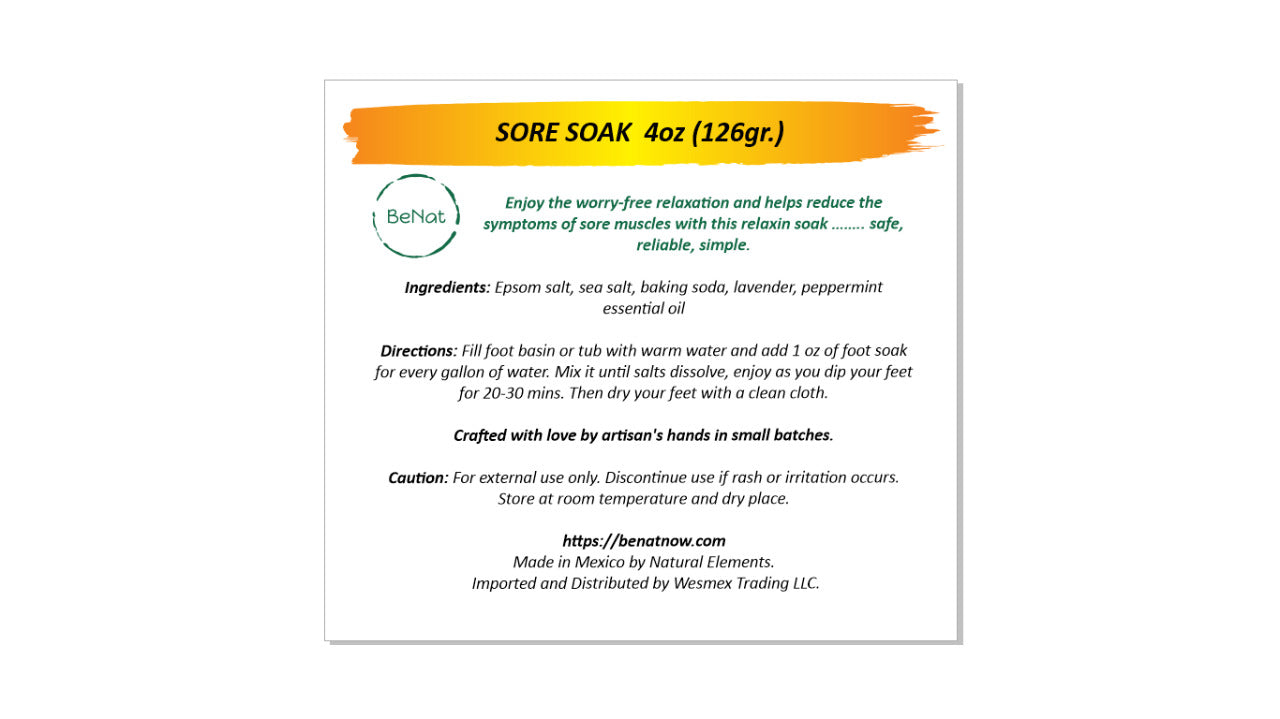Bath & Foot Soak | Sea Salt | Epsom Salt | Kaolin Clay | Green Tea | Lavender | Small Batch | All Natural | BeNat