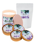 Spa Day Set | Love Letter | Soy Candle, Aloe Soaps & Soaking Salts | Citrus, Freesia & Red Currant | LiftWorks | HHPLIFT