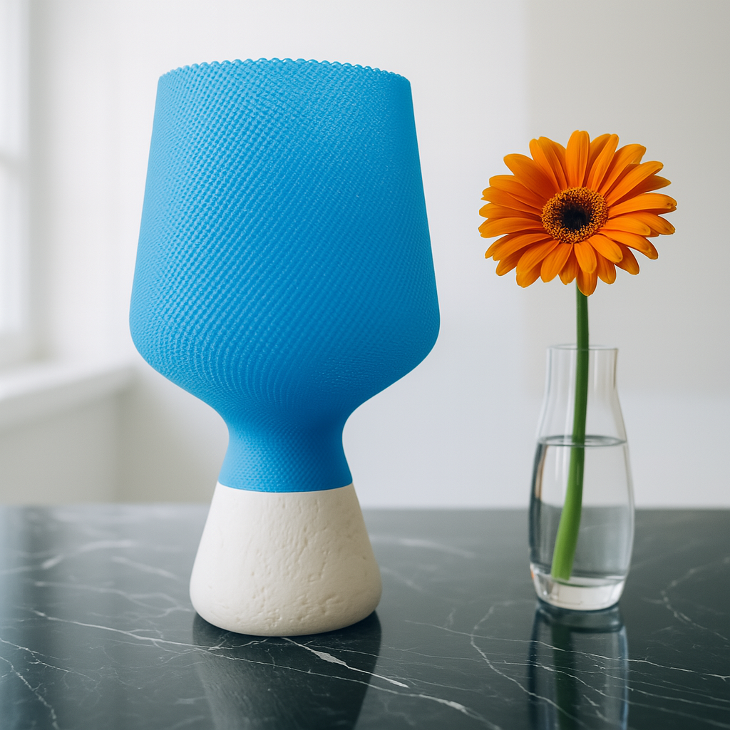 Summer Glow Portable Blue Table Lamp