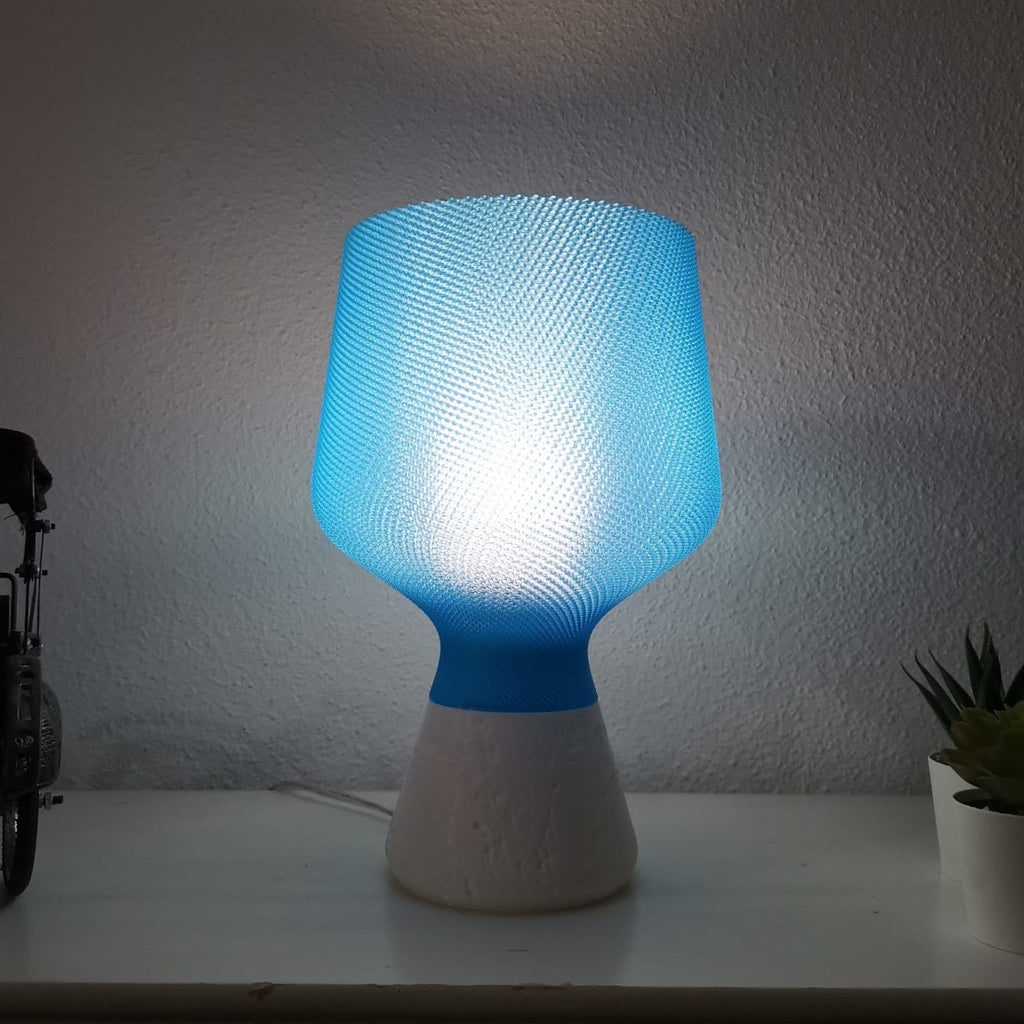 Summer Glow Portable Blue Table Lamp