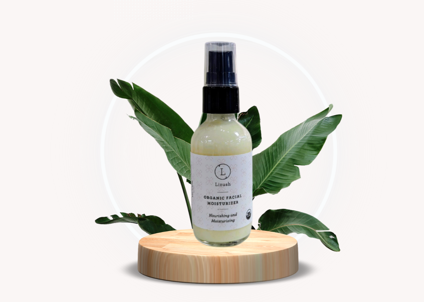 Organic Facial Moisturizer | USDA Certified | Handmade in USA | Paraben-Free | Lizush