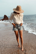 Wild River Button-Down Shirt in Shell Off-White — 100% Hemp