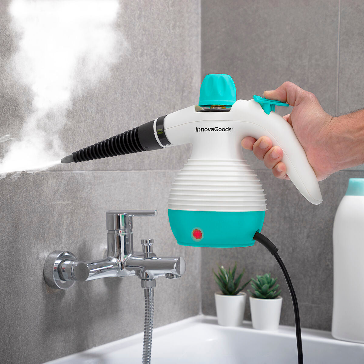 Multi-purpose, 9-in-1 Hand-held Steamer with Accessories Steany