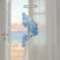 Blue Seashell Wind Chime - Dream Catcher Hanging Decor for Home