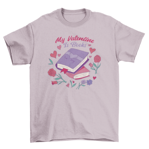 Valentine's day books t-shirt