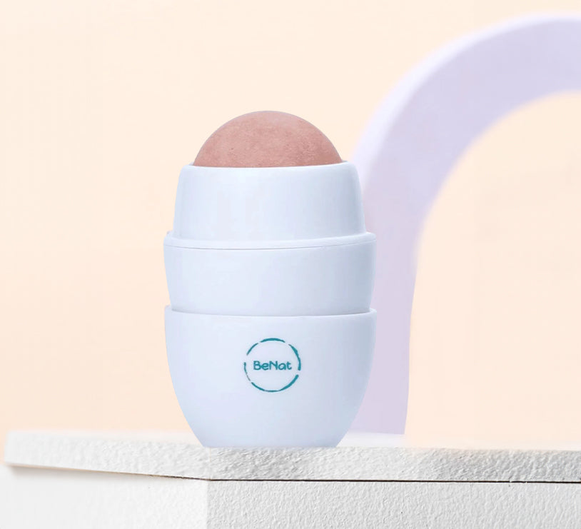 Innovative Volcanic Stone Oil-Absorbing Face Roller | Instant Matte Finish | Reusable | Makeup-Friendly | 2 inch
