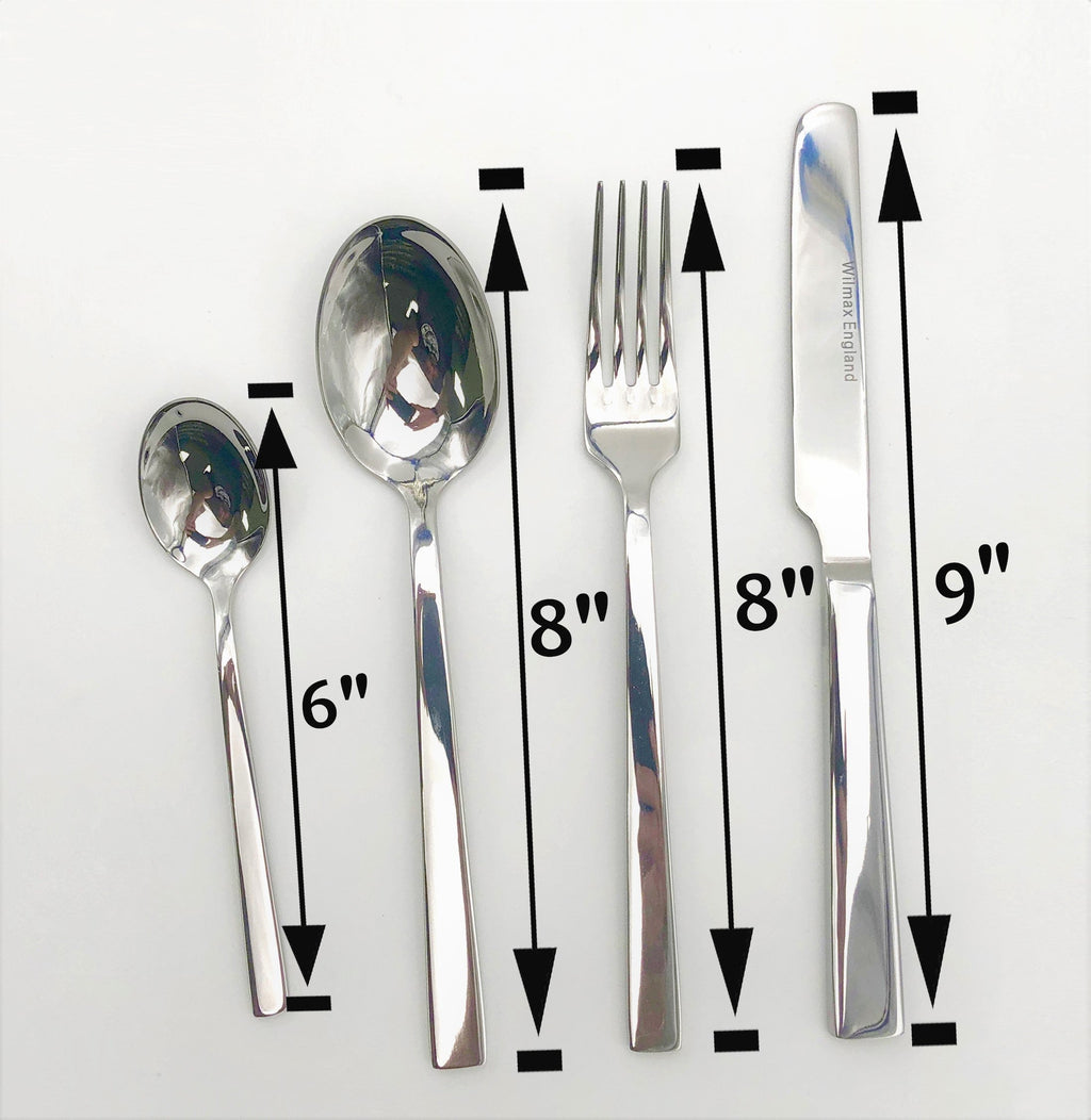 Four (4) Piece 18/10 Stainless Steel Dinner Set | Made in England | Wilmax