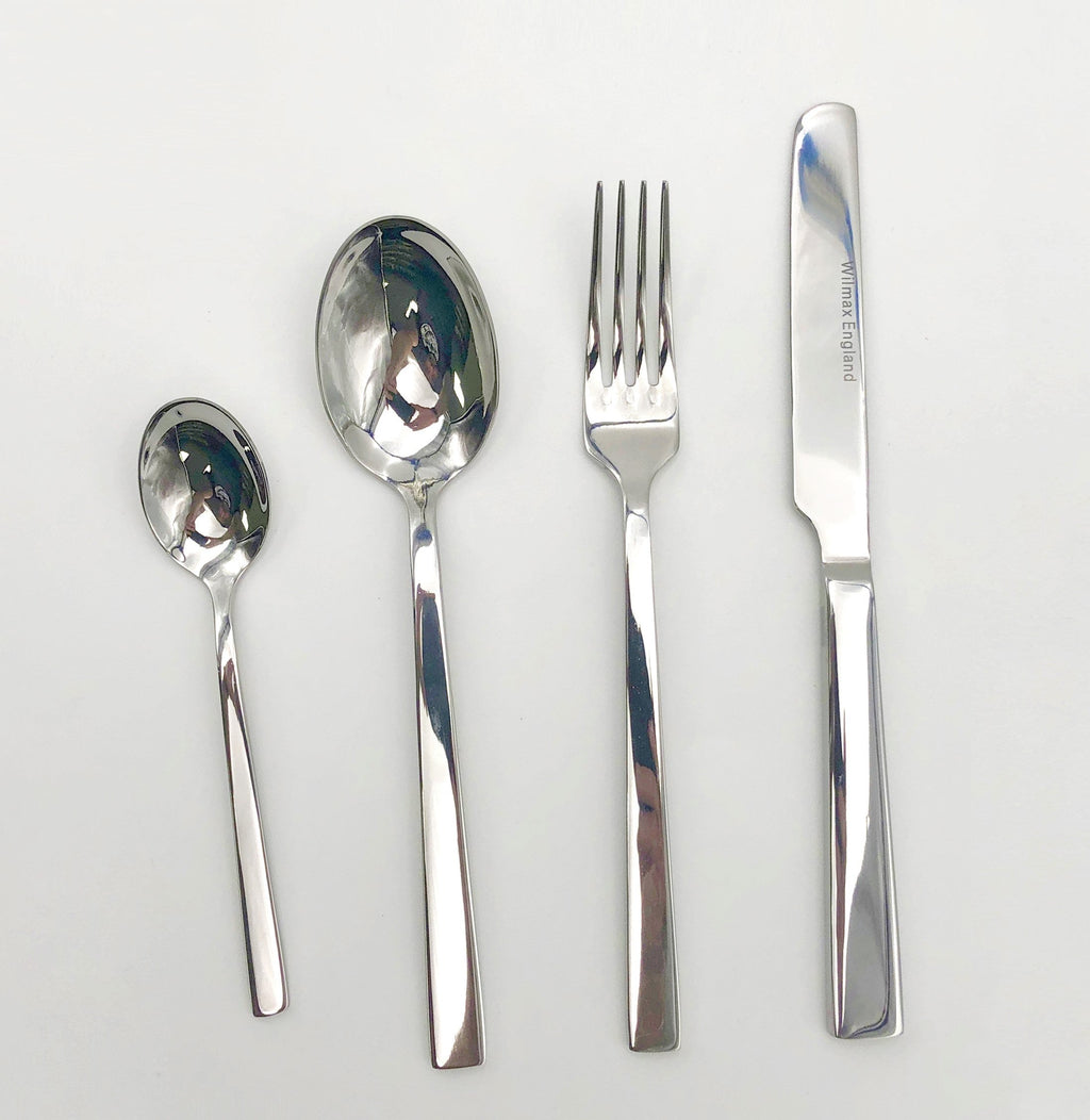 Four (4) Piece 18/10 Stainless Steel Dinner Set | Made in England | Wilmax