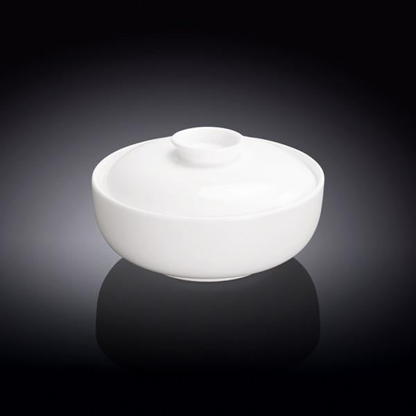 White Fine Porcelain Soup Cup with Lid | 5" | 11 Fl Oz | Made in England | Sold Individually | Wilmax