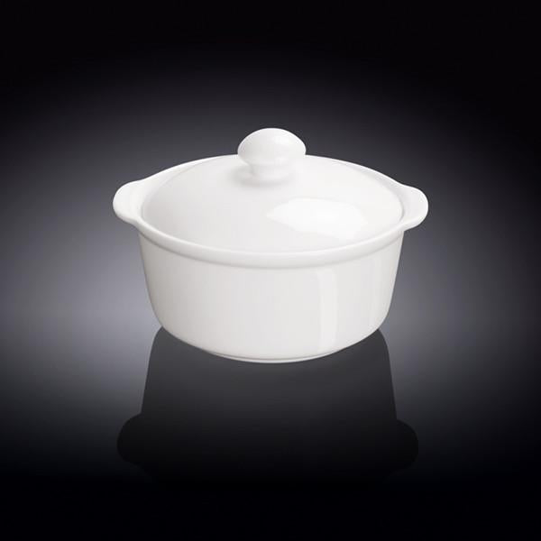 White Soup Cup With Lid | 4.5" | 9 Fl Oz | Fine Porcelain | Made in England | Wilmax