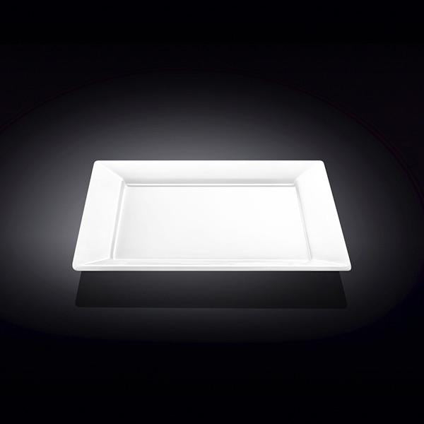 White Fine Porcelain Square Dinner Plate | 10" x 10" | Made in England | Wilmax