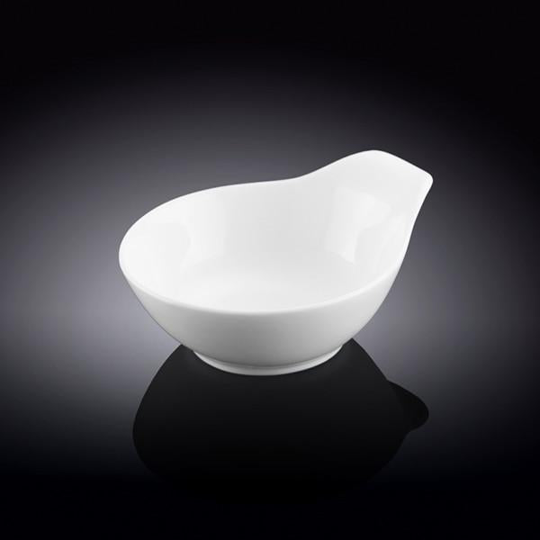 White Fine Porcelain Sauce Bowl | 4" | 3 Fl Oz | Rolled Rim | Made in England | Sold Individually | Wilmax