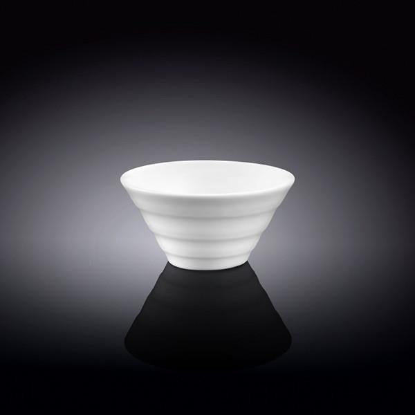 White Fine Porcelain Cone-Shaped Dessert Dish | 4" x 2" | 6 Fl Oz | Made in England | Sold Individually | Wilmax