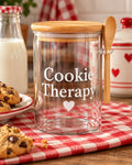 Cookie Therapy Kitchen Glass Jar