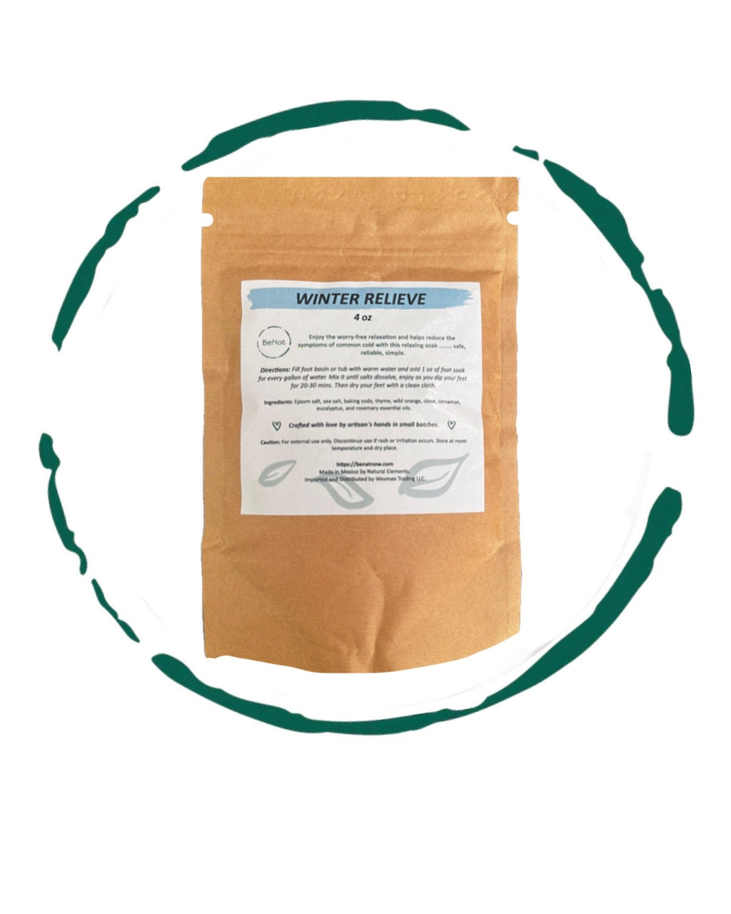 Bath & Foot Soak | Sea Salt | Epsom Salt | Kaolin Clay | Green Tea | Lavender | Small Batch | All Natural | BeNat