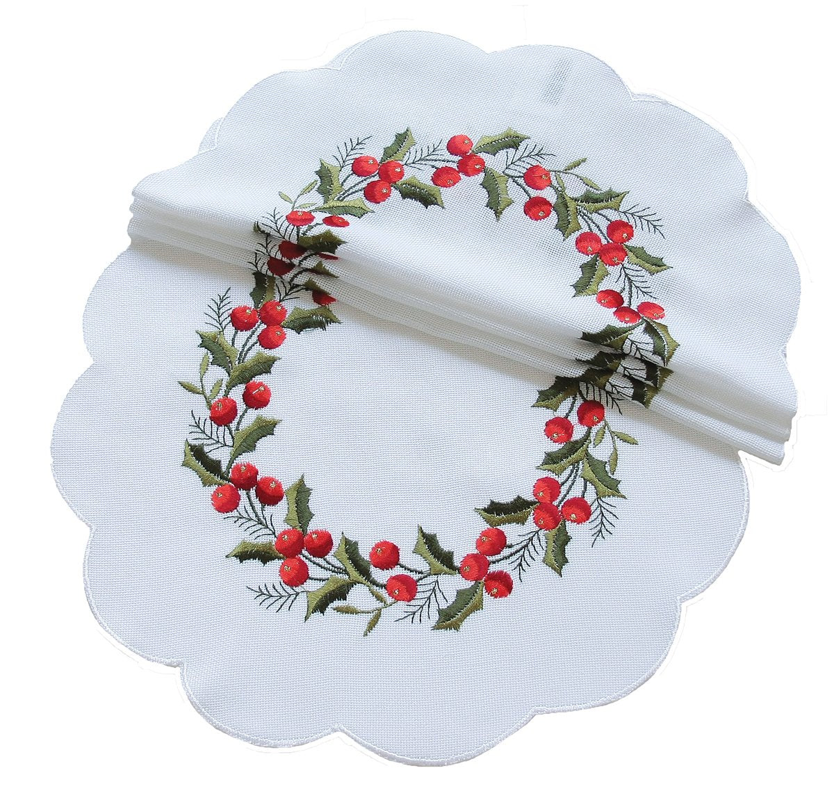 Holly Berry Doilies | Set of 4