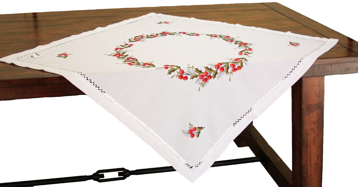 Holly Berry Table Topper