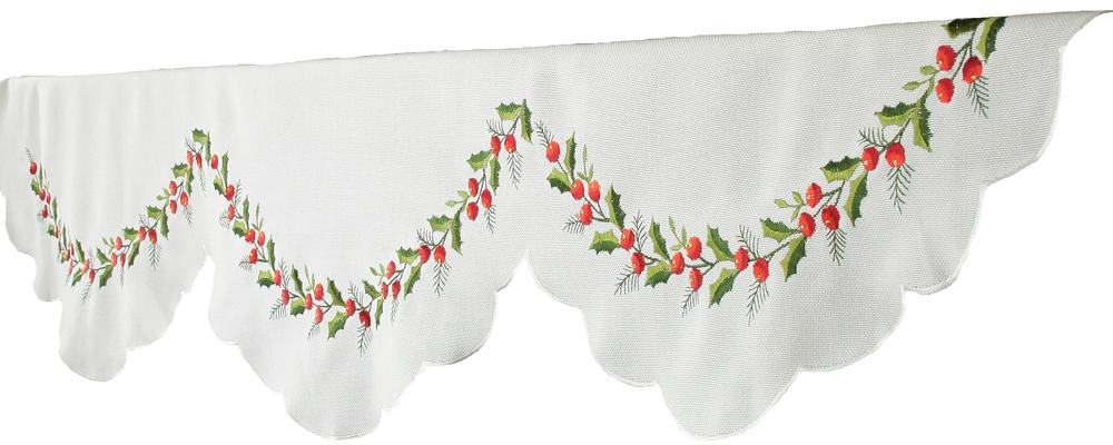 Holly Berry Mantel Scarf