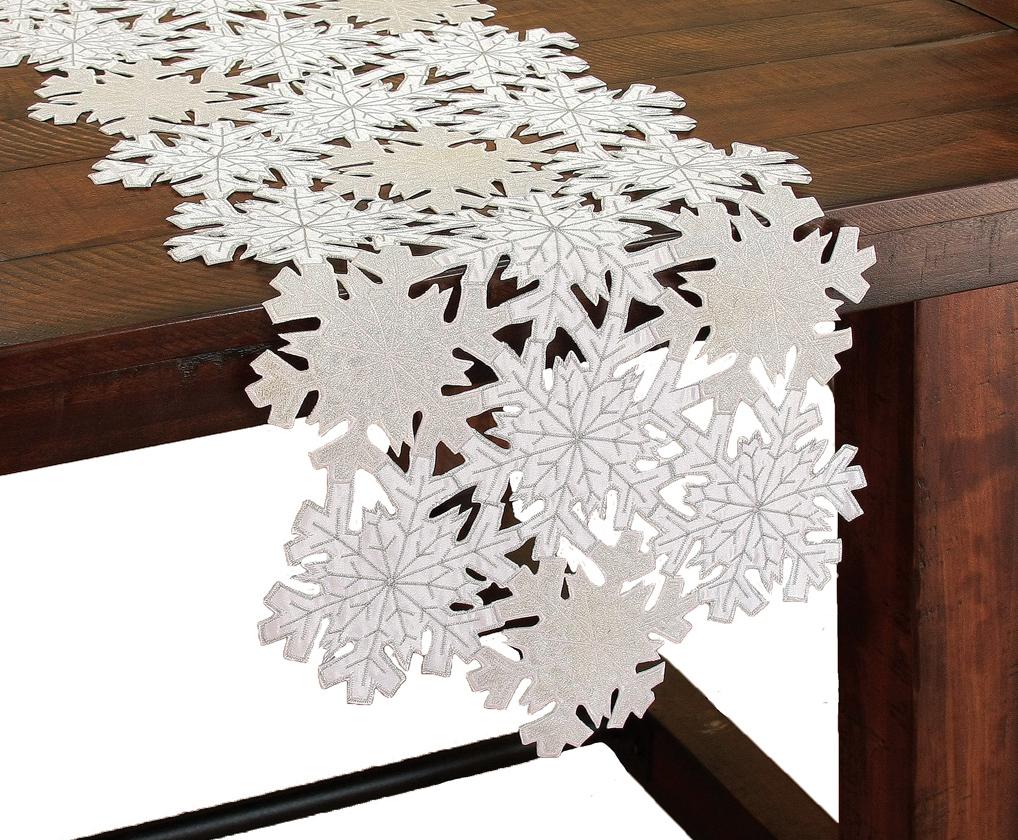 Shimmer Snowflake Table Runner